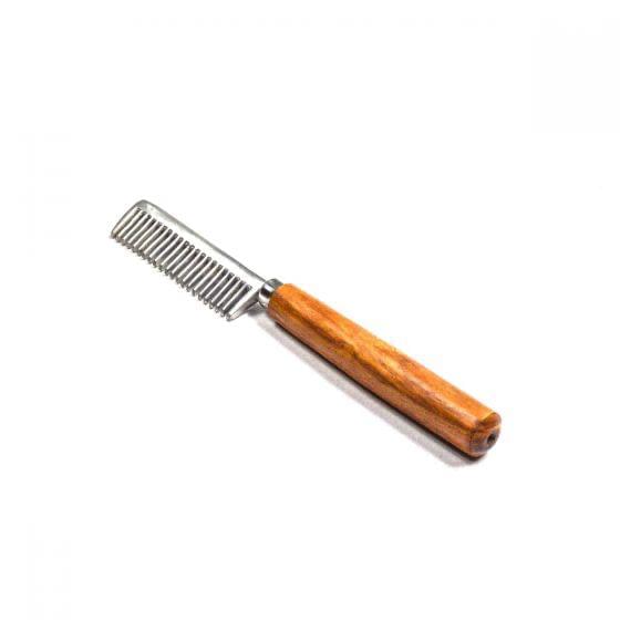 BEUCEPHAL MANE PULLING COMB ALUMINIUM WITH WOODEN HANDLE