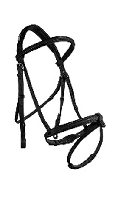 CWD PADDED RAISED BRIDLE FRENCH NOSED FANCY