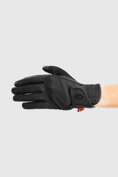 Guantes De Equitación Kingsland Classic Black - Antideslizantes